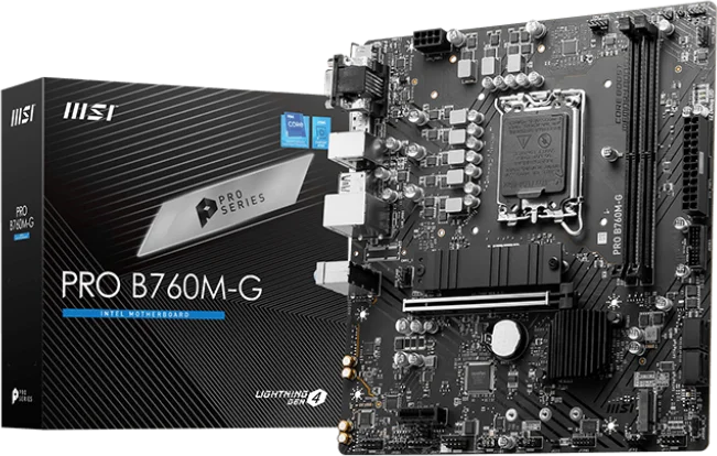 Placa Madre MSI PRO B760M-G DDR4 Intel LGA 1700