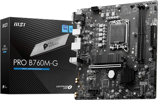Placa Madre MSI PRO B760M-G DDR4 Intel LGA 1700