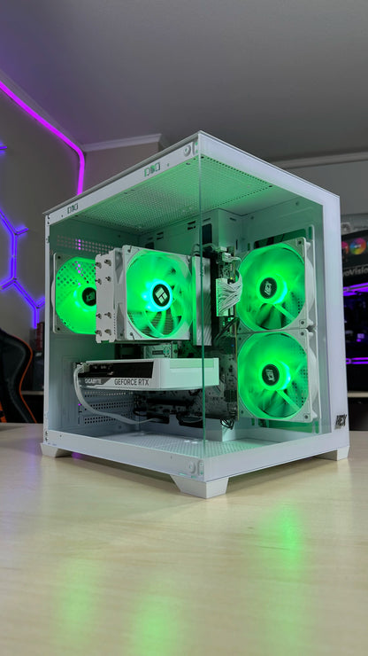 PC Gamer Gama Media | Ryzen 5 9600X / RTX 5060 / Gabinete Blanco Vidrio Templado