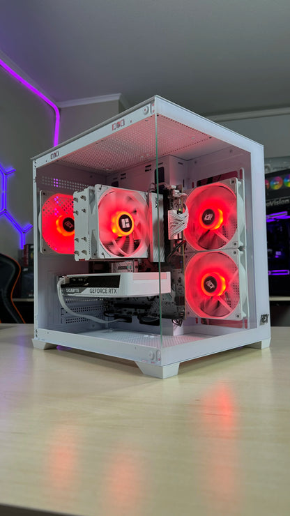 PC Gamer Gama Media | Ryzen 5 9600X / RTX 5060 / Gabinete Blanco Vidrio Templado