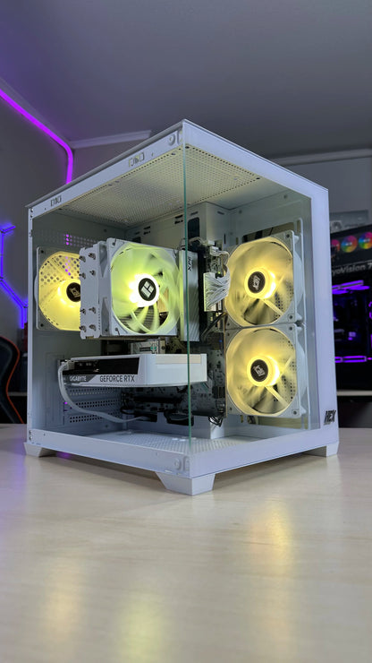 PC Gamer Gama Media | Ryzen 5 9600X / RTX 5060 / Gabinete Blanco Vidrio Templado
