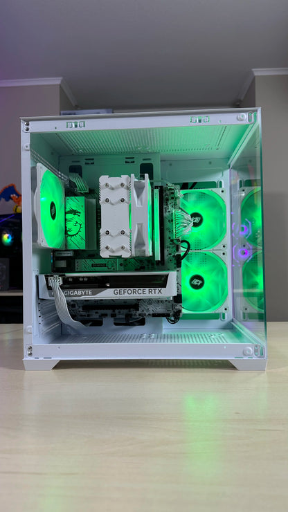 PC Gamer Gama Media | Ryzen 5 9600X / RTX 5060 / Gabinete Blanco Vidrio Templado