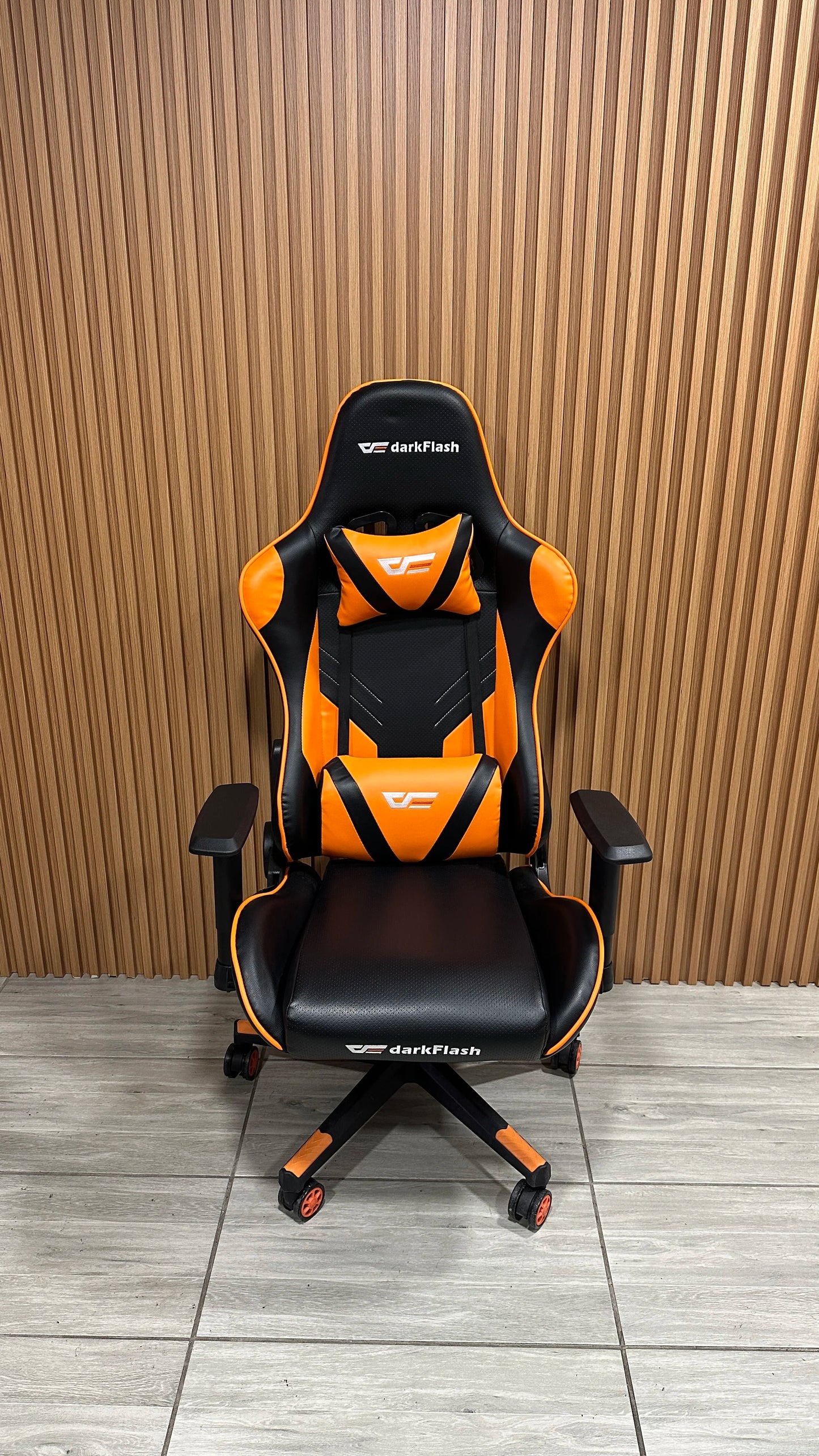 Silla Gamer Naranja Profesional Darkflash Rc360 Reclinable 180°