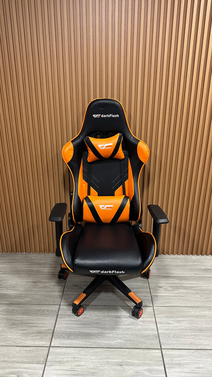 Silla Gamer Naranja Profesional Darkflash Rc360 Reclinable 180°