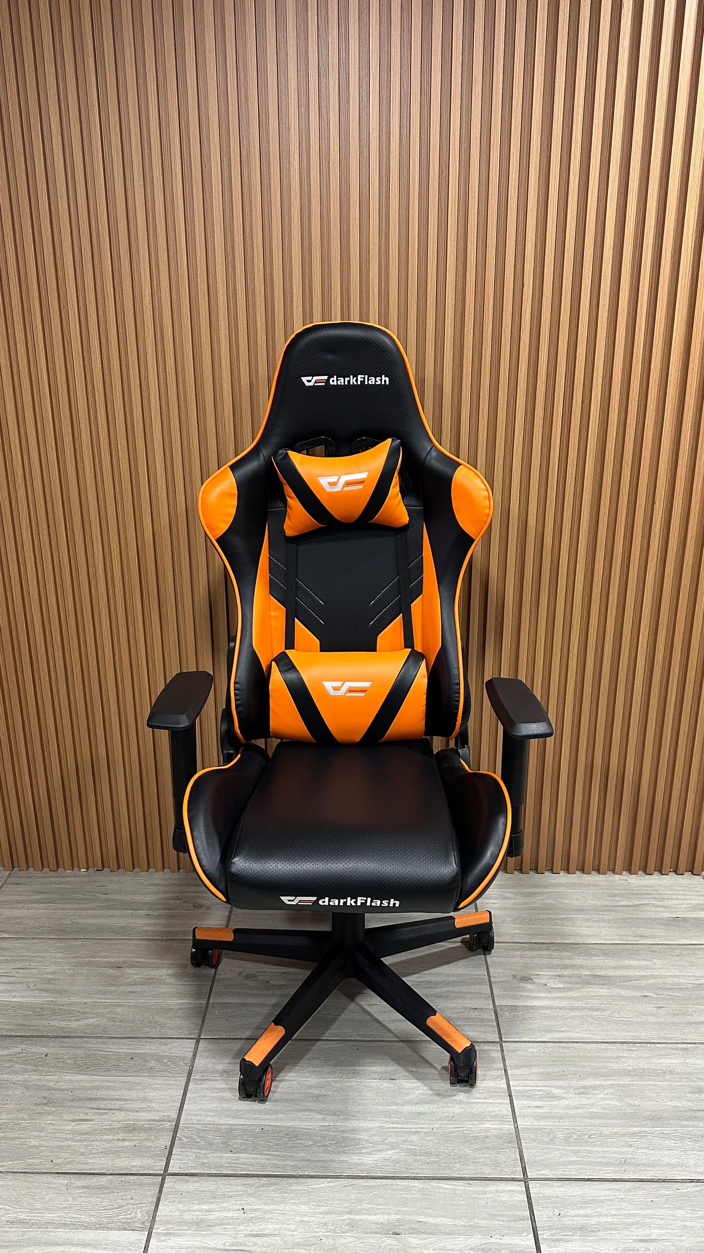 Silla Gamer Naranja Profesional Darkflash Rc360 Reclinable 180°