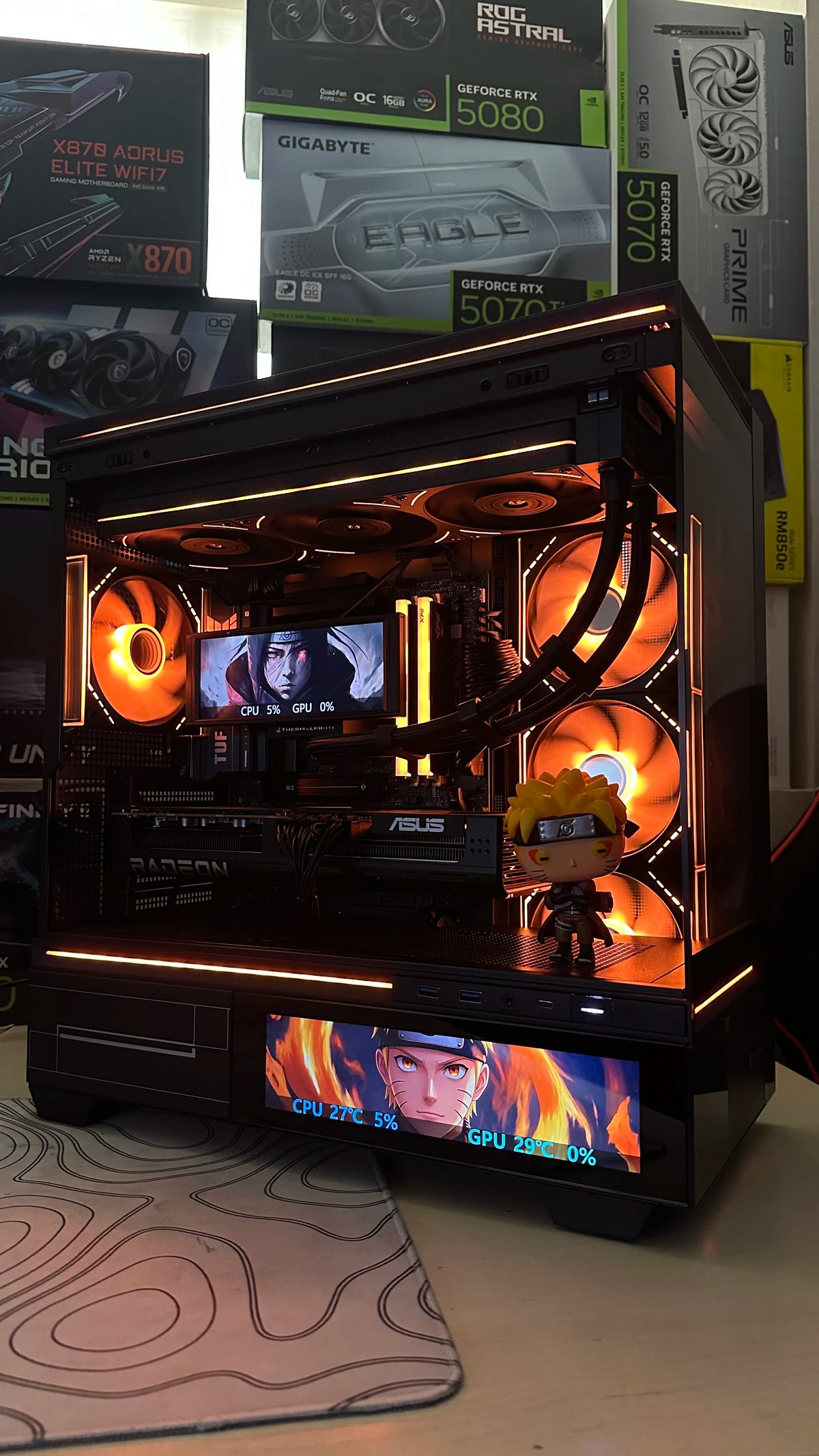 PC Gamer Gama Alta / Ryzen 7 8700F / RTX 5070 / Trofeo Vision 360 / Vision M10